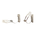 silver clip on earring converter